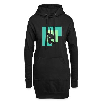 Skateboard Skateboarder sk8 Skate - Hoodie Dress - black - Front