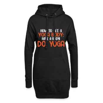 Yogalehrer Spruch Für Yogi Yoga - Hoodie-Kleid - Schwarz - Vorne