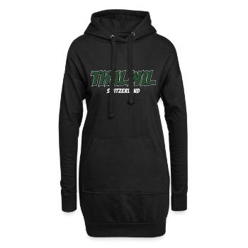 Thalwil - Hoodie-Kleid - Schwarz - Vorne