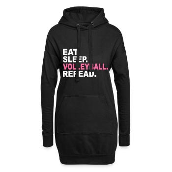 Volleyball Gift Sports Club - Hoodie Dress - black - Front