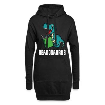 Readosaurus - Sweat-shirt à capuche long Femme - noir - Devant