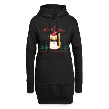 Corgi Weihnachten, Ugly Corgi Weihnachten, - Sweat-shirt à capuche long Femme - noir - Devant