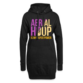 Aerialer Dance, Aerialer Danceinnen, - Sweat-shirt à capuche long Femme - noir - Devant