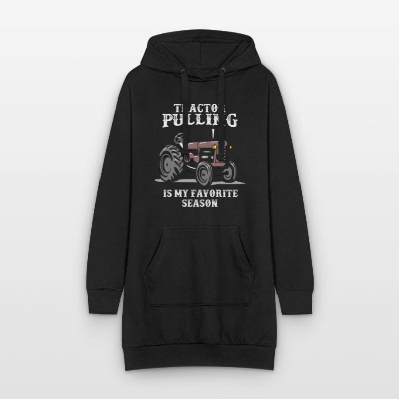 tractor pulling, tracteur tractor pulling, pulling, Sweat-shirt à capuche long Femme