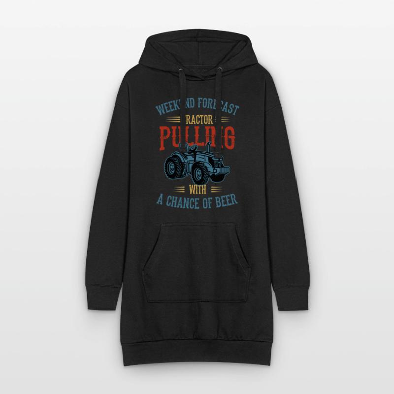 tractor pulling, tractor pulling drag, tracteurs, Sweat-shirt à capuche long Femme