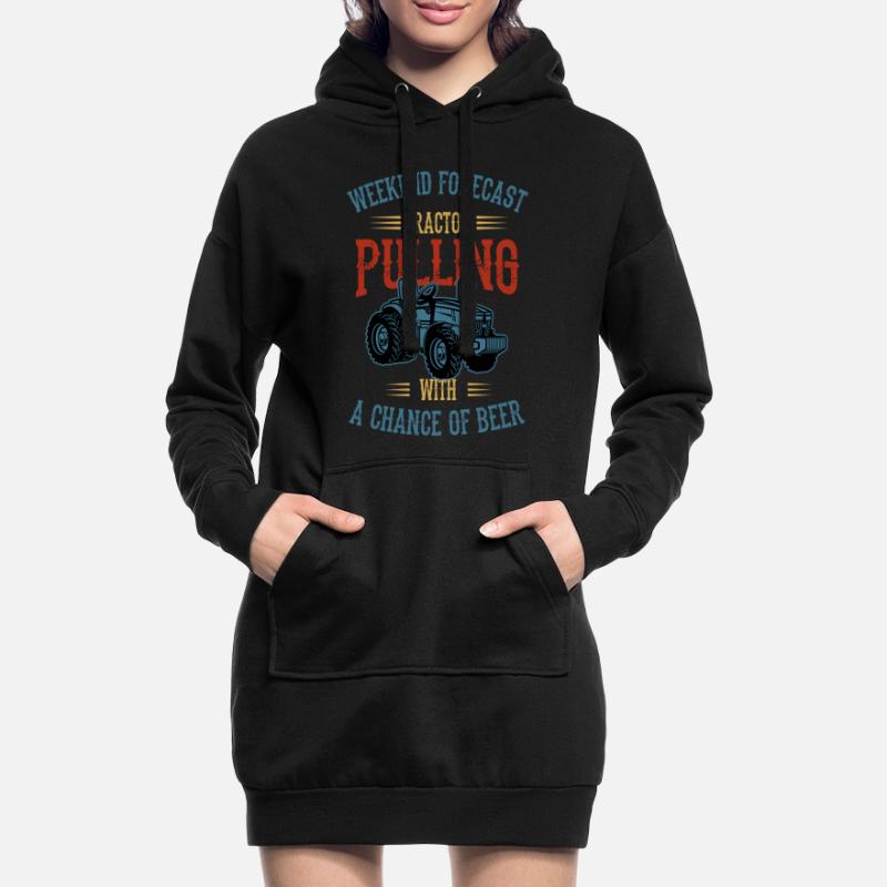 tractor pulling, tractor pulling drag, tracteurs, Sweat-shirt à capuche long Femme