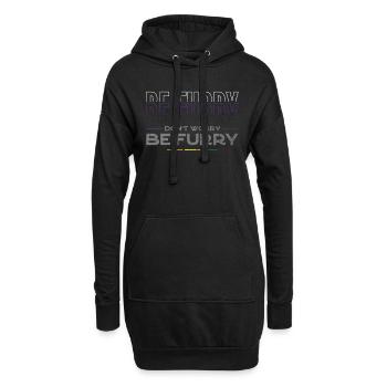 Furry, Furry Fursona, Kongresse, - Hoodie-Kleid - Schwarz - Vorne