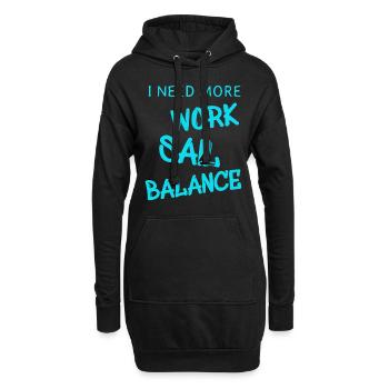 Sail Sailing Segeln - Hoodie-Kleid - Schwarz - Vorne