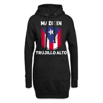 Porto Rico - Sweat-shirt à capuche long Femme - noir - Devant