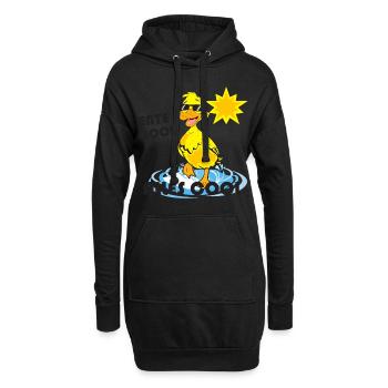 Ente Sommer cool - Hoodie-Kleid - Schwarz - Vorne