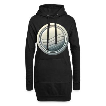 Conception moderne de l’emblème de l’insigne - Sweat-shirt à capuche long Femme - noir - Devant