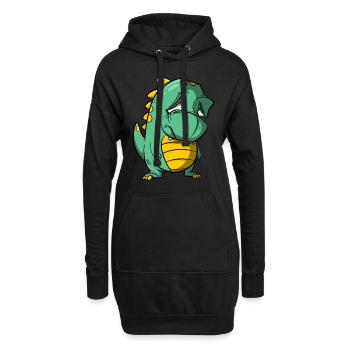 Pleurs de dragon tristes - larmes d’adieu - Sweat-shirt à capuche long Femme - noir - Devant