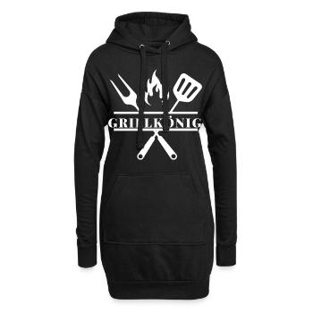 Grill König - Hoodie-Kleid - Schwarz - Vorne