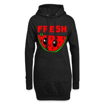 Wassermelone MELONE Love - Hoodie-Kleid - Schwarz - Vorne
