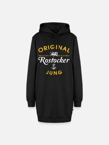 Original Rostocker Jung - Hoodie-Kleid - Schwarz