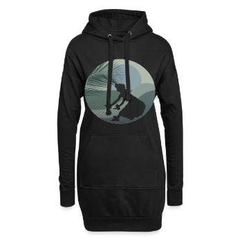 Hawaii Girl - Hoodie-Kleid - Schwarz - Vorne