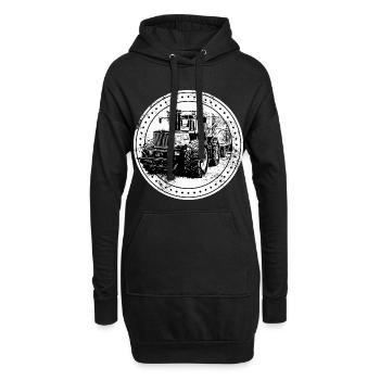 Traktor 1300 TRAC - Hoodie-Kleid - Schwarz - Vorne