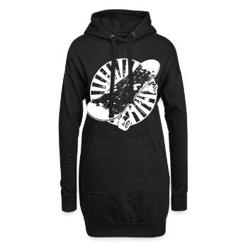 Graphiques de skateboard - Sweat-shirt à capuche long Femme - noir - Devant