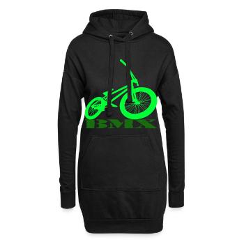 Vélo BMX - Sweat-shirt à capuche long Femme - noir - Devant