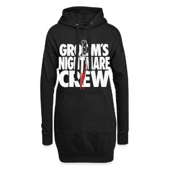 Le design de l’équipe d’horreur cauchemardesque du marié - Sweat-shirt à capuche long Femme - noir - Devant