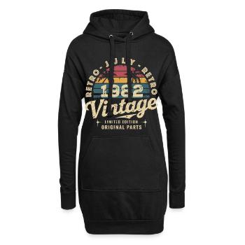 Vintage July 1982 Retro Limited Edition - Hoodie Dress - black - Front