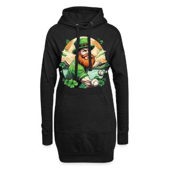 St. Patrick’s Day Shamrock Baseball - Sweat-shirt à capuche long Femme - noir - Devant