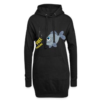 Free Piercing - Hoodie-Kleid - Schwarz - Vorne