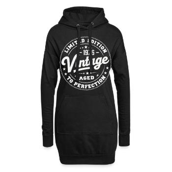 Legende seit 1976 Genial seit 1976 Retro 1976 - Hoodie-Kleid - Schwarz - Vorne