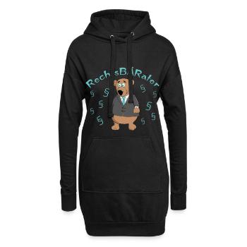 Conseiller juridique - droit - avocat - Sweat-shirt à capuche long Femme - noir - Devant