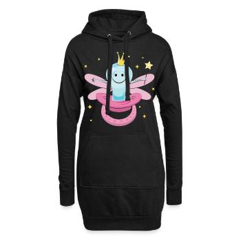 T-shirt Funny Fairy pour filles pour se débarrasser des sucettes - Sweat-shirt à capuche long Femme - noir - Devant