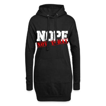Nope not today - Hoodie-Kleid - Schwarz - Vorne