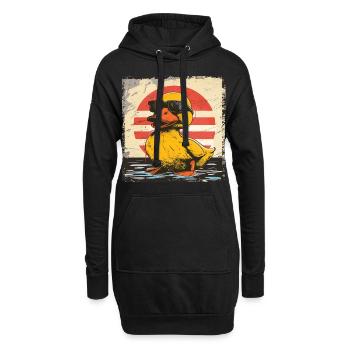 Cool Duck - Hoodie-Kleid - Schwarz - Vorne