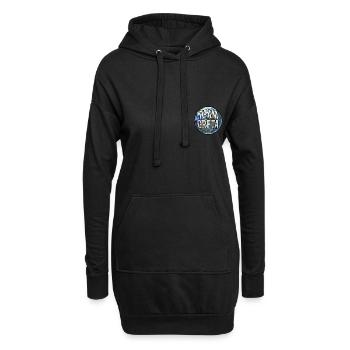 Team Greta Sticker Pocket Fridays for Future - Sweat-shirt à capuche long Femme - noir - Devant