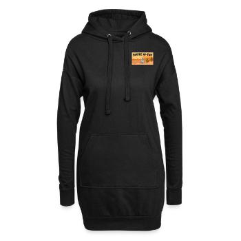 KI trifft Prärie - Hoodie-Kleid - Schwarz - Vorne