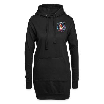 Ich bin ein Engel - Hoodie-Kleid - Schwarz - Vorne