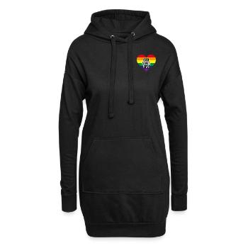 CSD statt AFD - Hoodie-Kleid - Schwarz - Vorne