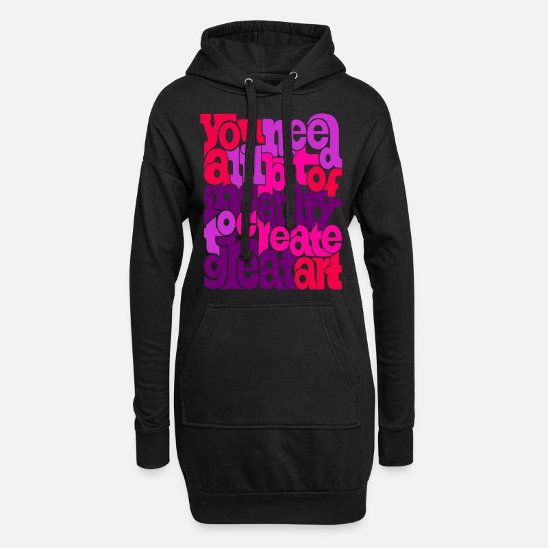 Insanity - Hoodie-Kleid - Schwarz