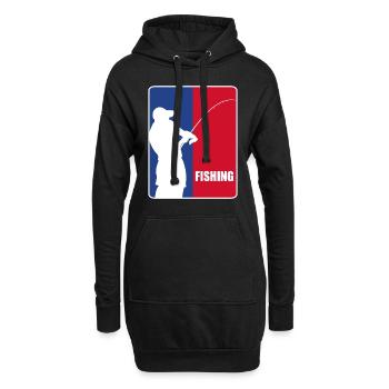 Perfekter Angler - Fishing - Angler Geschenk - Hoodie-Kleid - Schwarz - Vorne