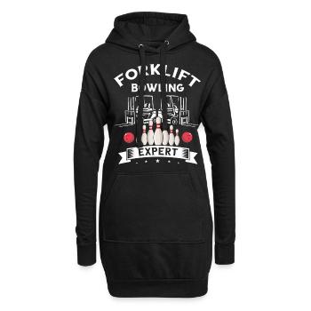 Gabelstaplerfahrer und Lagerhaus Gabestaplerfahrer - Hoodie-Kleid - Schwarz - Vorne