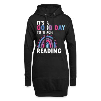 Enseignants de sensibilisation à la dyslexie et de dyslexie - Sweat-shirt à capuche long Femme - noir - Devant