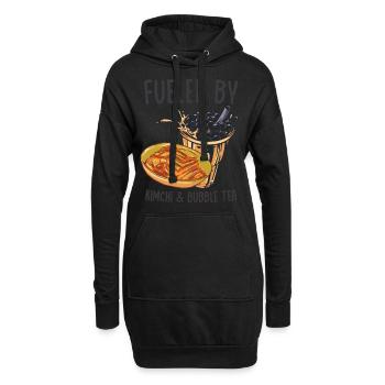 Kimchi - Hoodie-Kleid - Schwarz - Vorne