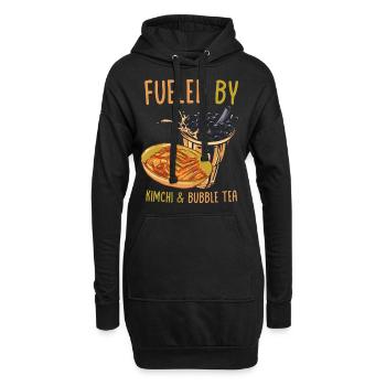 Kimchi - Hoodie-Kleid - Schwarz - Vorne