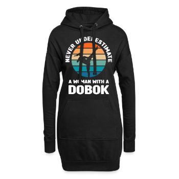 Tang Soo Do Kämpfer | Koreanisch Kämpfen Geschenke - Hoodie-Kleid - Schwarz - Vorne