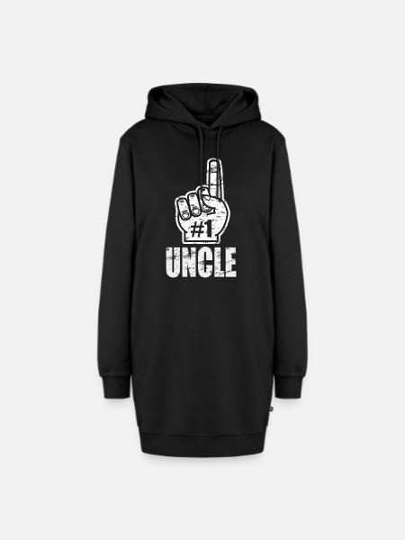Nummer eins Onkel - Ich bin der Beste - Geschenk - Hoodie-Kleid - Schwarz