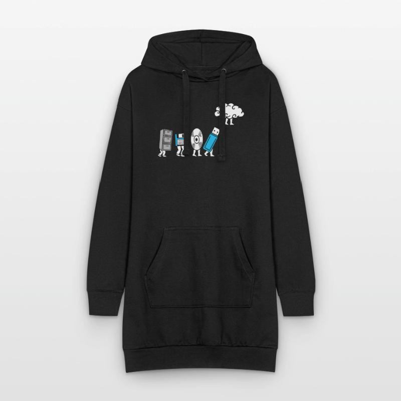 Cloud Computing Evolution Computer Development Hoodie Dress