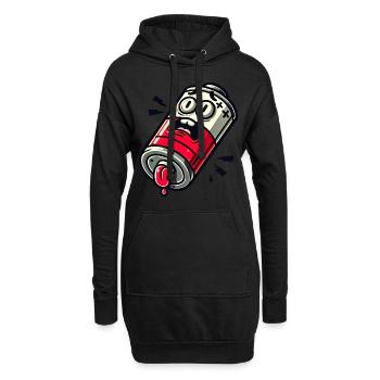 Batterie faible Maman Drôle Parent Design - Sweat-shirt à capuche long Femme - noir - Devant