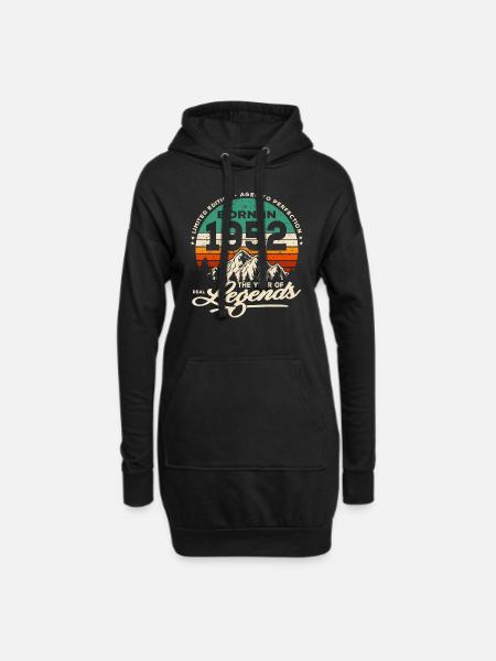 Legends are born in 1952 - Hoodie Dress - black