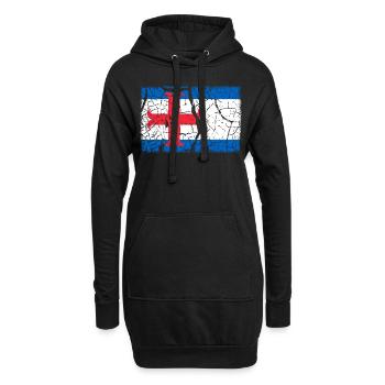 Zutphen Vintage - Sweat-shirt à capuche long Femme - noir - Devant