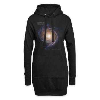 Spiral Galaxy NGC 3147 - Hoodie-Kleid - Schwarz - Vorne