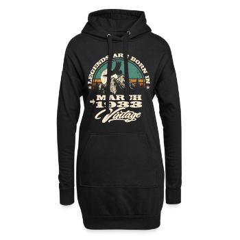 Legenden werden im März 1933 geboren - Hoodie-Kleid - Schwarz - Vorne